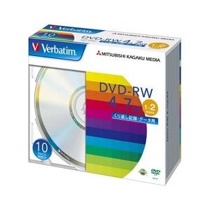 Verbatim DVD-RW [4.7GB/PCデータ用/2倍速対応/10枚スリムケース入り/シル...