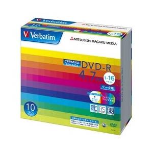 Verbatim DVD-R [4.7GB/PCデータ用/CPRM/16倍速対応/10枚スリムケース...