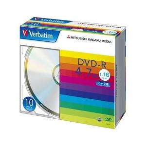 Verbatim DVD-R [4.7GB/PCデータ用/16倍速対応/10枚スリムケース入り/シル...