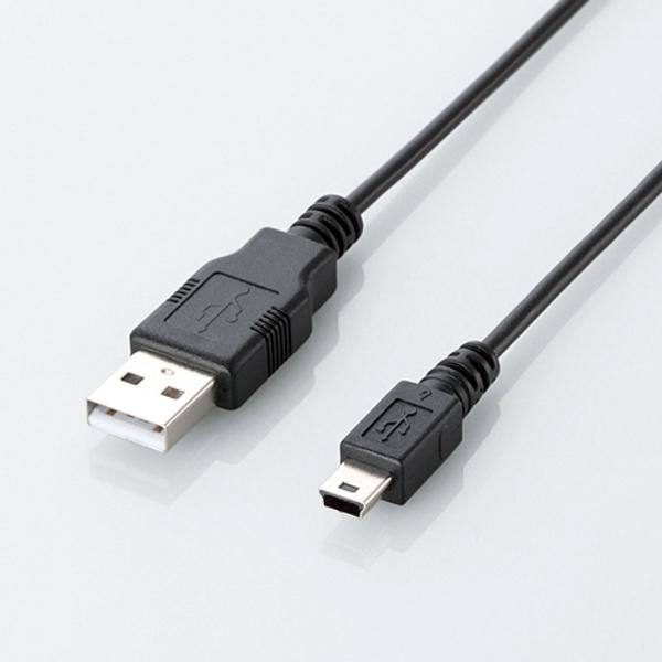 ELECOM エコUSB2.0ケーブル [3.0m/mini-Bタイプ] 《ブラック》 (U2C-J...