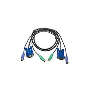 ATEN PS/2 KVMケーブル スリムタイプ 3m    115-2039 2L-5003P/C  1本