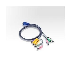 ATEN PS/2 KVMケーブル オーディオ対応 SPHDタイプ 1.8m    115-2060 2L-5302P  1本