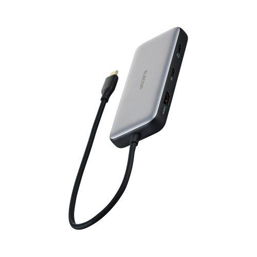 ELECOM Type-C ドッキングステーション [USB PD対応/USB 10Gbps×2/H...
