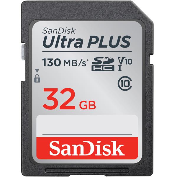 サンディスク ウルトラ プラス SDHC UHS-I カード [32GB] (SDSDUW3-032...