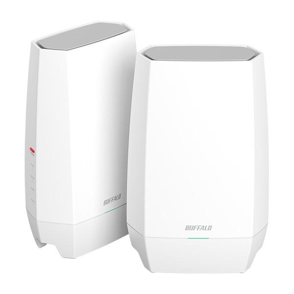 Buffalo AirStation Wi-Fi 6E 対応トライバンドルーター [2個セット] (...