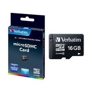 Verbatim microSDHCカード [16GB/Class10/SDアダプター無し] (MH...