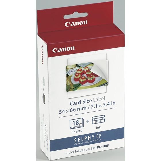 Canon カラーインク/フルサイズラベルセット KC18IF [全面シール/18枚入り] (774...