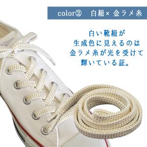 靴紐 靴ひも シューレース キラキラ アクティ...の詳細画像5