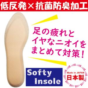 インソール 中敷き 衝撃吸収 蒸れない 足が疲れない パンプス 191 ソフティソール ベージュ｜actika