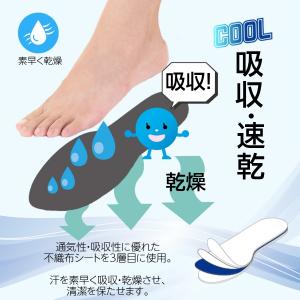 インソール 中敷き 接触冷感 蒸れ 防止 薄い...の詳細画像5