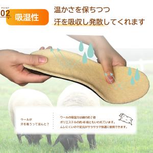 インソール 中敷き 暖かい 防寒 蒸れ 足ムレ...の詳細画像5