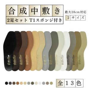 2足 セット インソール 貼り替え 補修 合成中敷 取替え用 レディース メンズ セルフリペア パンプス 2サイズ 汚れ防止 靴修理 シューケア 貼替 革靴