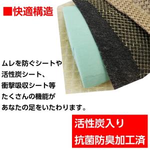 インソール 中敷き 靴 衝撃吸収 偏平足 土踏...の詳細画像2