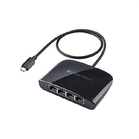 Cable Matters スイッチングハブ LANハブ USB Type-C 4ポート有線LANア...