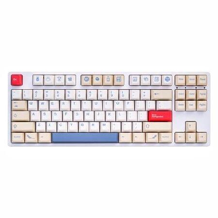 ZMX 豆乳カスタムキーキャップ 136キー PBT 昇華型 チェリープロファイル パーソナライズキ...