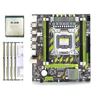 Jaquiain X79 マザーボードセット Xeon E5 2640 CPU E5-2640 LGA2011 4個 X 4GB = 16GB メモリ DDR3 RAM PC3 10600R 1333Mhz　並行輸入