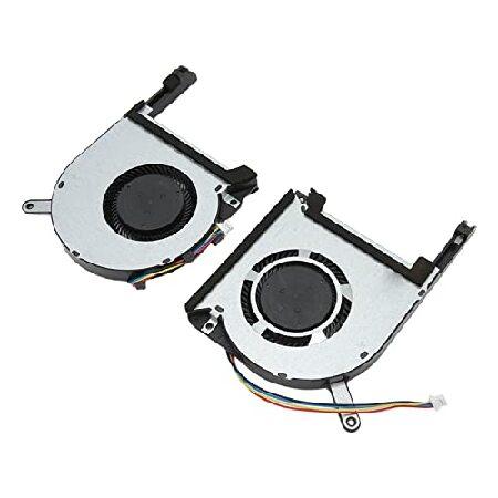 CPU GPU Cooling Fan, 2pcs 4 Pin Laptop Notebook Co...