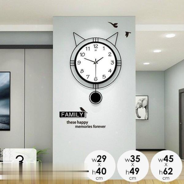 壁掛け 時計 電波時計 静か 静音 スイープ秒針 北欧 連続 秒針 見やすい かわいい おしゃれ レ...