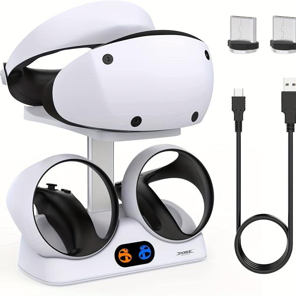 PSVR2コントローラーVRヘッドセットディスプレイスタンドの充電ステーションベース、PS VR2プ...