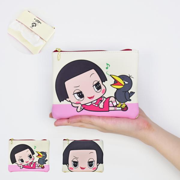 チコちゃんに叱られる ポケットティッシュポーチ 合皮 小さめ 小物入れ 化粧ポーチ レディース メン...
