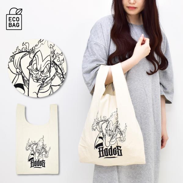 ヴィランズ ディズニー エコバッグ マルシェバッグ 綿 エコマーク 折りたたみ レディース メンズ ...