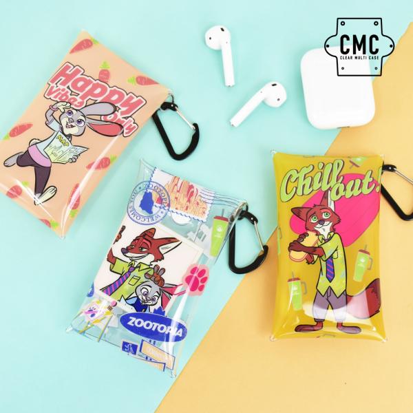 ズートピア ディズニー パスケース 定期入れ 小物入れ クリアマルチケース Sサイズ  キャラクター...