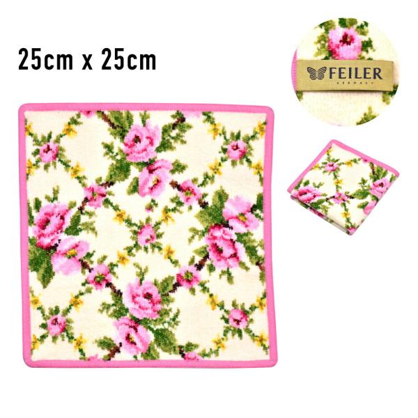 フェイラー feiler ハンカチ レディース コットン 綿 25cm タオル アメリエ