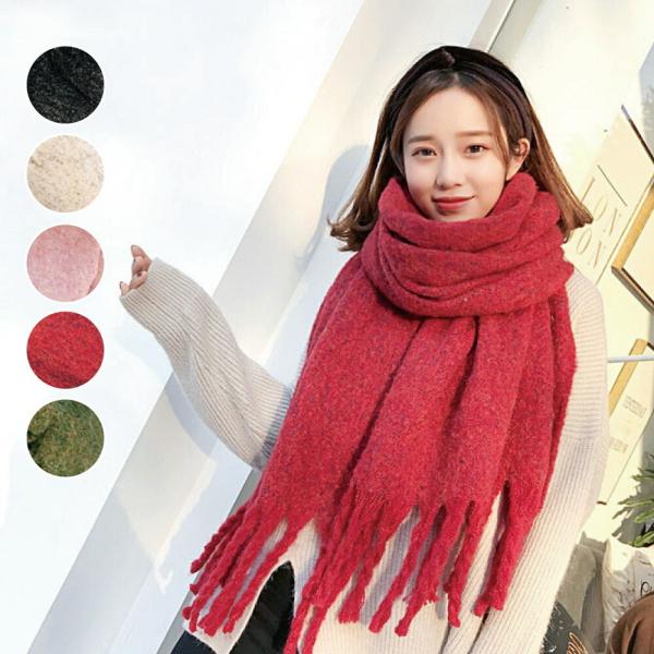 ストール 大判 レディース 無地 小物 防寒 ひざ掛け アウター 厚手 大人 会社 OL 活用 学生...