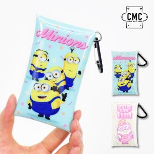 ミニオンズ MINIONS クリアマルチケース Sサイズ 小物入れ カラビナ 定期入れ 鍵 レディース メンズ 通勤 通学 旅行 大人 学生 子供 かわいい キャラクター｜actionbag