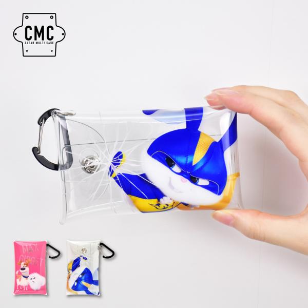 ペット Pets クリアマルチケース Sサイズ 小物入れ ポーチ カラビナ 定期入れ キー 鍵 レデ...