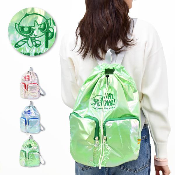 パワーパフガールズ リュック デイパック 巾着リュック レディース ファッション コーデ 通勤 通学...