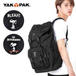 ヤックパック スヌーピー SNOOPY リュック リュックサック フラップ バッグ 撥水 ブランド コラボ レディース 高校生 キャラクター スヌーピーグッズ バッグ