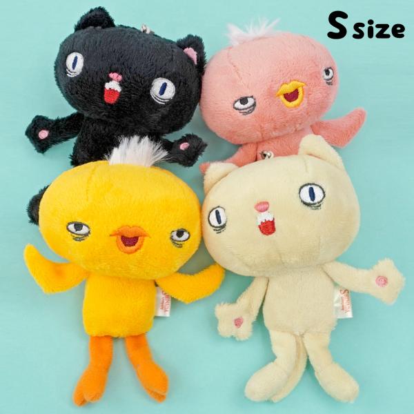 ヨワソーズ ぬいぐるみ ストラップ Sサイズ マスコット バッグチャーム ネコ ヒヨコ ひよこ 女の...