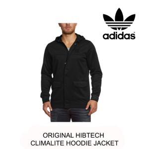 レア！ ADIDAS アディダス フーディー ORIGINAL HIBTECH CLIMALITE HOODIE JACKET BLACK パーカー｜active-board