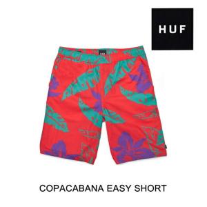 HUF ハフ ショートパンツ COPACABANA EASY SHORTS RED｜active-board