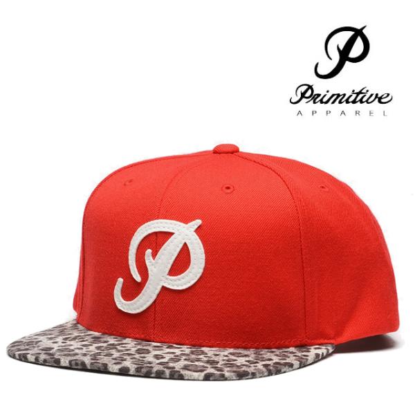 PRIMITIVE プリミティブ 帽子 キャップ CLASSIC P LEOPARD SNAPBAC...