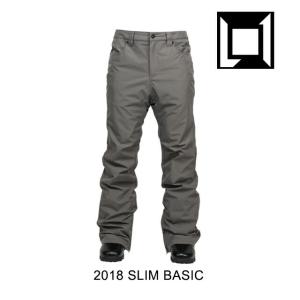 2018 L1 エルワン パンツ SLIM BASIC PANT DARK GREY｜active-board