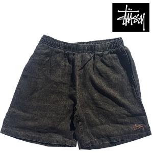 STUSSY ステューシー ボクシー リネン ショートパンツ BOXY LINEN SHORT CHARCOAL 112262