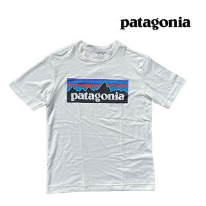 PATAGONIA パタゴニア ボーイズ キャプリーン クール デイリー Ｔシャツ BOYS' CAPILENE COOL DAILY T-SHIRT PLWT P-6 LOGO: WHITE 62420 子供用 ※サイズ注意｜ACTIVE-BOARD