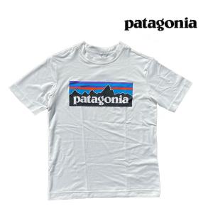 PATAGONIA パタゴニア ボーイズ キャプリーン クール デイリー Ｔシャツ BOYS' CAPILENE COOL DAILY T-SHIRT PLWT P-6 LOGO: WHITE 62420 子供用 ※サイズ注意｜active-board