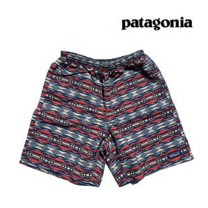 PATAGONIA パタゴニア ショートパンツ バギーズ ロング 7インチ BAGGIES LONGS - 7" CHSU COAST HIGHWAY MULTI:SUMAC RED 58035｜active-board