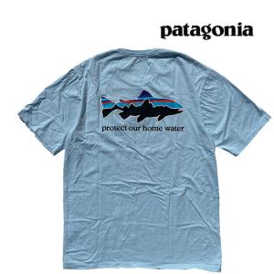 PATAGONIA パタゴニア ホーム ウォーター トラウト オーガニック Tシャツ HOME WATER TROUT ORGANIC TEE FINB FIN BLUE 37547