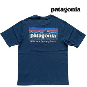 PATAGONIA パタゴニア P-6 ミッション オーガニック Tシャツ P-6 MISSION ORGANIC T-SHIRT TIDB TIDEPOOL BLUE 37529｜active-board
