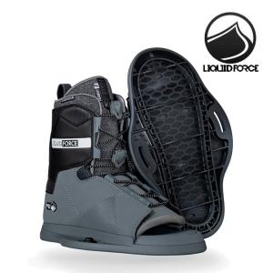 2023 LIQUID FORCE リキッドフォース トランジット バインディング BINDING TRANSIT BLACK/GREY ウエイクボード ビンディング 4-6 (22-24cm) ブーツ｜active-board