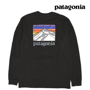 PATAGONIA パタゴニア ロングスリーブ ライン ロゴ リッジ レスポンシビリティー LONG SLEEVE LINE LOGO RIDGE RESPONSIBILI-TEE INBK INK BLACK 38517 長袖｜active-board