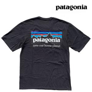 PATAGONIA パタゴニア P-6 ミッション オーガニック Tシャツ P-6 MISSION ORGANIC T-SHIRT INBK INK BLACK 37529｜active-board