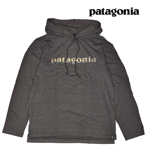 PATAGONIA パタゴニア ライトウェイト '73 テキスト ロゴ ワイルドライズ フーディ L...