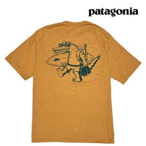 PATAGONIA パタゴニア ウォーター ピープル オーガニック ポケット Tシャツ WATER PEOPLE ORGANIC POCKET WGPU WATER PEOPLE GATOR: PUFFERFISH GOLD 37734｜active-board