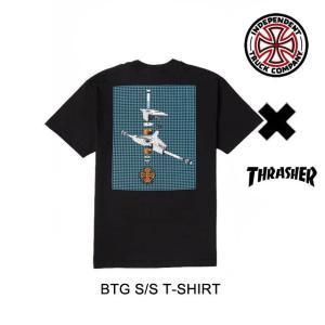 INDEPENDENT インディペンデント Tシャツ THRASHER BTG S/S T-SHIRT BLACK｜active-board