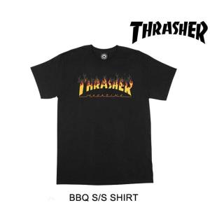 THRASHER スラッシャー Tシャツ BBQ S/S T-SHIRT BLACK｜active-board